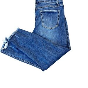 TNR Blue Denim Jeans High Waist and Cropped